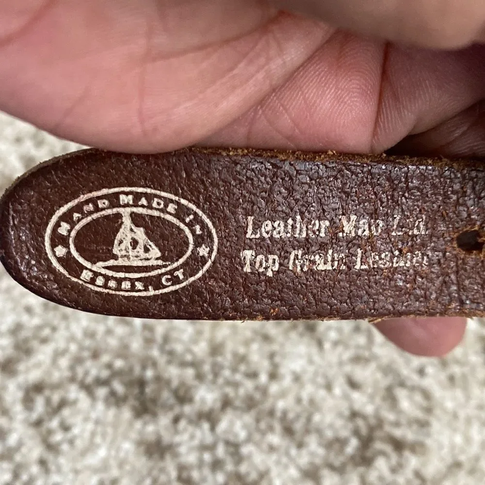 Hand Made Top Grain Leather Belt 38